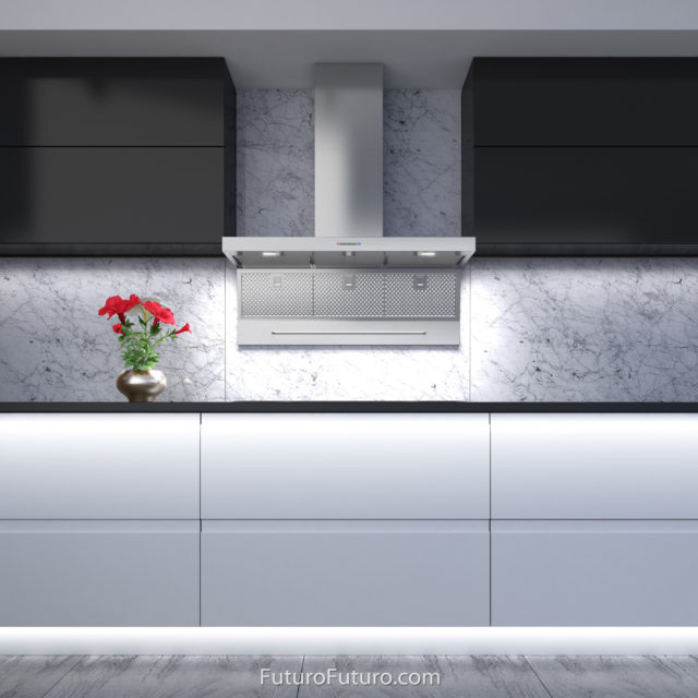 Kitchen cabinets wall mount range hood | Contemporary kitchen exhaust fan