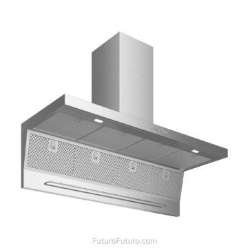 Modern kitchen cabinets wall mount range hood | Contemporary kitchen exhaust fan