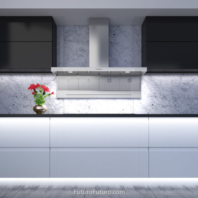 Professional stainless steel style kitchen hood - 48-inch Magnus Wall range hood - Futuro Futuro range hoods