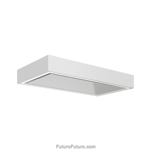 Futuro Futuro White Ceiling Range Hood | Modern Italian vent hood | Recirculating Ceiling Hood