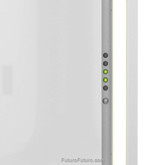 Futuro Futuro White Ceiling Range Hood | Perimeter LED Light Strip | Perimeter Suction System