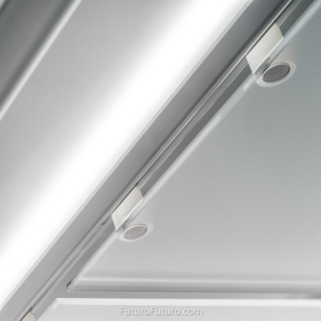 Magnet glass panel vent hood | Modern kitchen fan