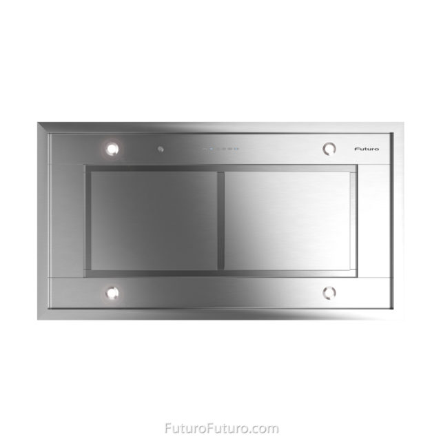 AISI 304 stainless steel range hood | Dishwasher safe filters stainless steel hood