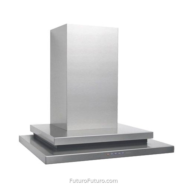 Stainless steel style kitchen range hood | Modern wall mount range hood